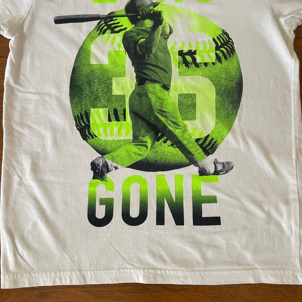 Children’s Place Youth Medium Long Gone Baseball Graphic T-Shirt White - Picture 7 of 11